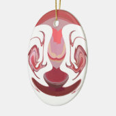 Décoration En Céramique Maroon Majesty : Rustic Radiance Texté Africain (Gauche)