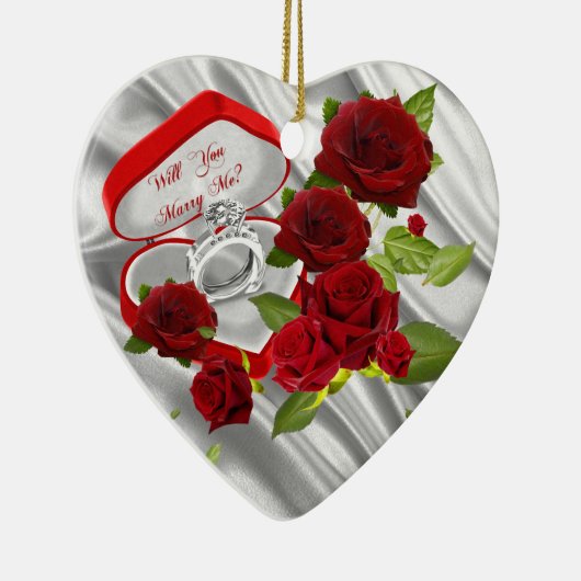 Décoration En Céramique Marry Me Keepsaké Orament (Droite)
