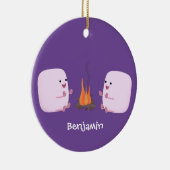 Décoration En Céramique Marshmallows mignons roses par dessin animé sur le (Droite)