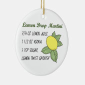 Décoration En Céramique Martini à la goutte de citron (Droite)
