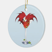 Décoration En Céramique Martini Imaginaire Red Dragon (Gauche)