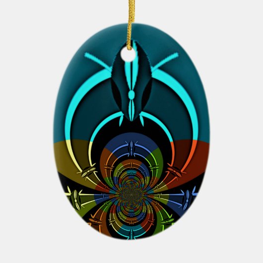 Décoration En Céramique Masaï couleurs Hakuna Matata (Devant)