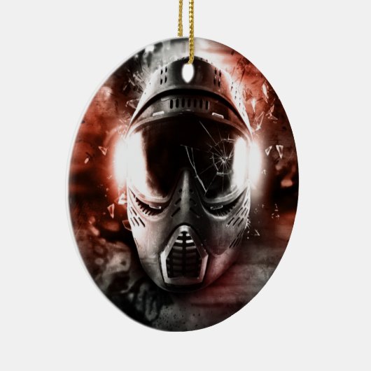 Décoration En Céramique Masque d'Action Paintball m-2 (Droite)