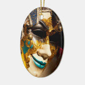 Décoration En Céramique Masque de costume vénitien pour Carnivale (Gauche)