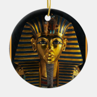 Décoration En Céramique Masque de pharaon égyptien antique, art doré du ro