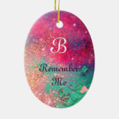 Décoration En Céramique MASQUE EN BLEU, Monogramme (Dos)