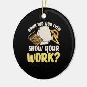 Décoration En Céramique Math Enseignant Math Montrer Votre Travail (Gauche)