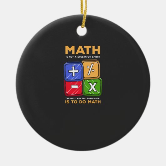 Décoration En Céramique Mathématiques (Devant)