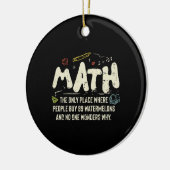 Décoration En Céramique Mathématiques Mathématiques Mathématiques Math Ens (Gauche)