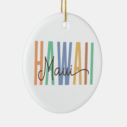 Décoration En Céramique Maui Hawaii (Sables) (Droite)