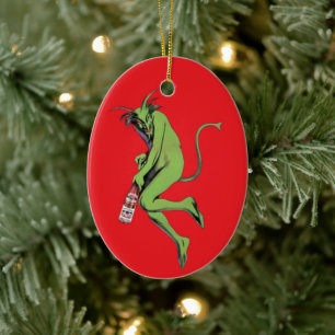 Décoration En Céramique Maurin Quina Green Devil