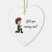 Décoration En Céramique Me Marierez-Vous Une Proposition Personnalisée (Gauche)