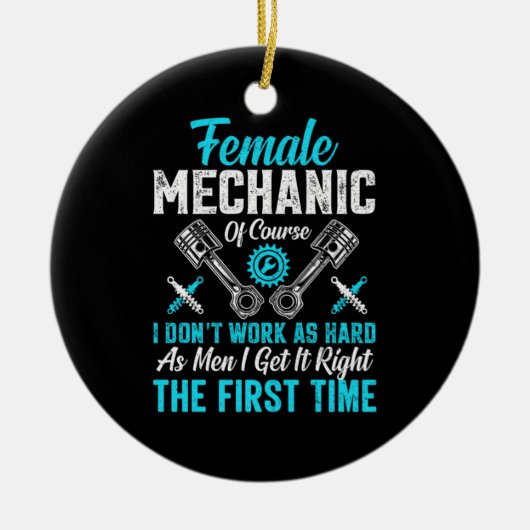 Décoration En Céramique Mécanique féminine (Devant)