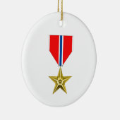 DÉCORATION EN CÉRAMIQUE MÉDAILLE BRONZE STAR (Droite)
