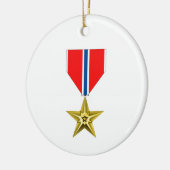 DÉCORATION EN CÉRAMIQUE MÉDAILLE BRONZE STAR (Gauche)