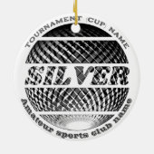 Décoration En Céramique Médaille d'argent, 2ème gagnant (Dos)