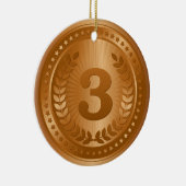 Décoration En Céramique Médaille de bronze 3ème place (Droite)