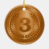 Décoration En Céramique Médaille de bronze 3ème place (Dos)