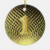 Décoration En Céramique Médaille d'or, 1ère place (Devant)