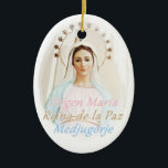 Décoration En Céramique Medalla cerámica Medjugorje<br><div class="desc">Dix más cerca tuya,  en cerámica,  la imagen de la Reina de la Paz,  de Medjugorje ♥</div>