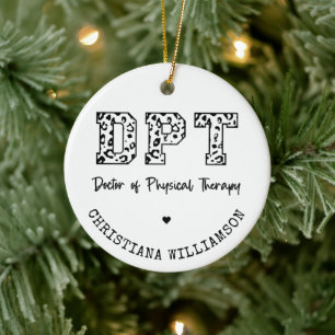 Décoration En Céramique Médecin DPT personnalisé de la thérapie physique c