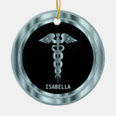 Décoration En Céramique 👨 Médicale classe ⚕️ - noir et bleu (Devant)