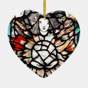 Décoration En Céramique Méditation en couleurs.