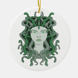 Décoration En Céramique Medusa Gorgo Snake Gorgin Monster Mythologie grecq