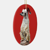 Décoration En Céramique Meerkat Santa Claus (Droite)