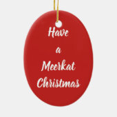 Décoration En Céramique Meerkat Santa Claus (Dos)