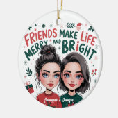 Décoration En Céramique Meilleur Ami Personnalisé - Amis Gardien (Gauche)