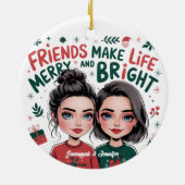 Décoration En Céramique Meilleur Ami Personnalisé - Amis Gardien (Dos)