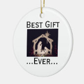 Décoration En Céramique Meilleur cadeau Ever Jesus Nativité Story (Gauche)