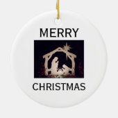 Décoration En Céramique Meilleur cadeau Ever Jesus Nativité Story (Dos)