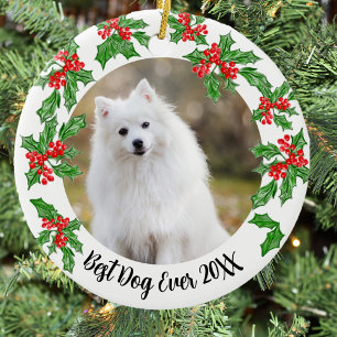 Décoration En Céramique Meilleur Chien De Noël Cadeau Pour Animaux De Comp
