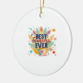 Décoration En Céramique Meilleur Co-Worker Jamais, Cadeau Collègue, Meille (Gauche)