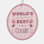 Décoration En Céramique Meilleur cousin du monde (Gauche)