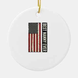 Décoration En Céramique Meilleur design de chemise de drapeau vintage patr