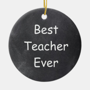 Décoration En Céramique Meilleur enseignant jamais Chalkboard Design Idée