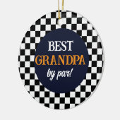 Décoration En Céramique Meilleur Grand-père moderne Check (Gauche)