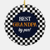 Décoration En Céramique Meilleur Grand-père moderne Check (Dos)