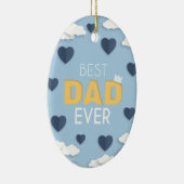 Décoration En Céramique Meilleur papa jamais mignonne Fête des pères (Droite)