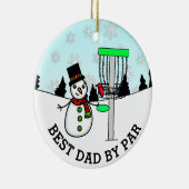 Décoration En Céramique Meilleur papa par Par Disc Golf Noël (Droite)