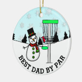 Décoration En Céramique Meilleur papa par Par Disc Golf Noël (Gauche)