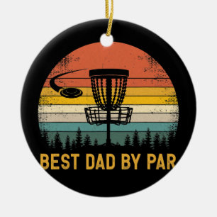 Décoration En Céramique Meilleur Papa Par Par Disque Golf Papa Fête des p