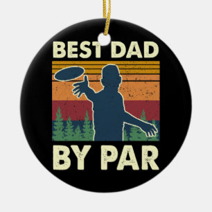 Décoration En Céramique Meilleur Papa Par Par Tree Frisbee Disc Lecteur Go
