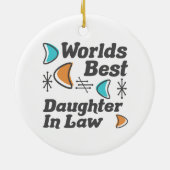 Décoration En Céramique Meilleur Rétro De Belle-Fille (Dos)