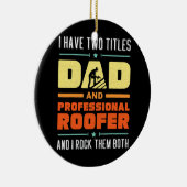 Décoration En Céramique Meilleur toit Papa Réparation des toits endommagés (Droite)