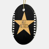 DÉCORATION EN CÉRAMIQUE "MEILLEURE ACTRICE" ORNAMENT CÉRAMIQUE (Gauche)