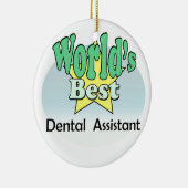 Décoration En Céramique Meilleure assistante dentaire au monde (Droite)